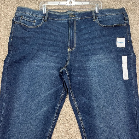 Sonoma Flexwear Straight Dark Wash Denim Jeans‎ Mens 50x30 NEW Stretch Waistband